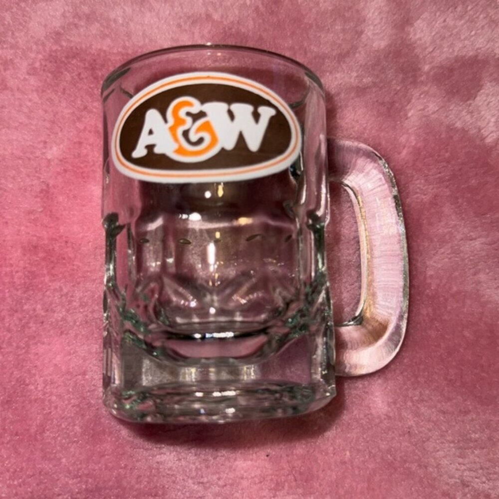 Mini A & W Glass Mug